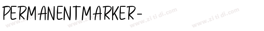PERMANENT MARKER字体转换